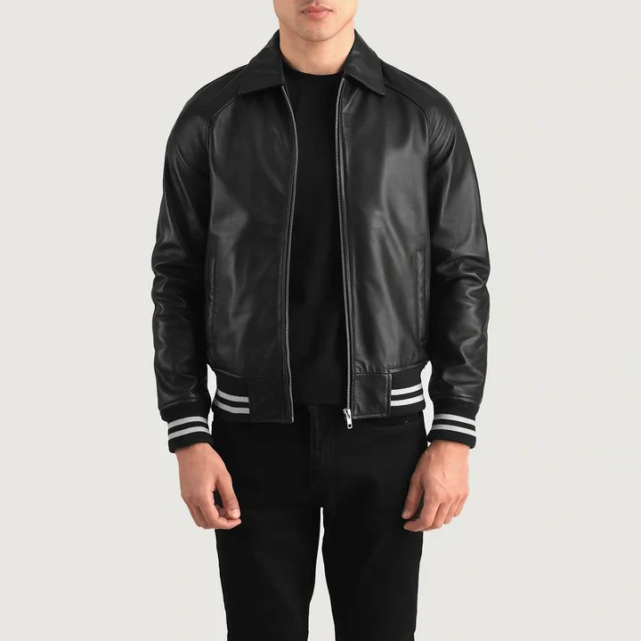Walton Brown Leather Varsity Jacket